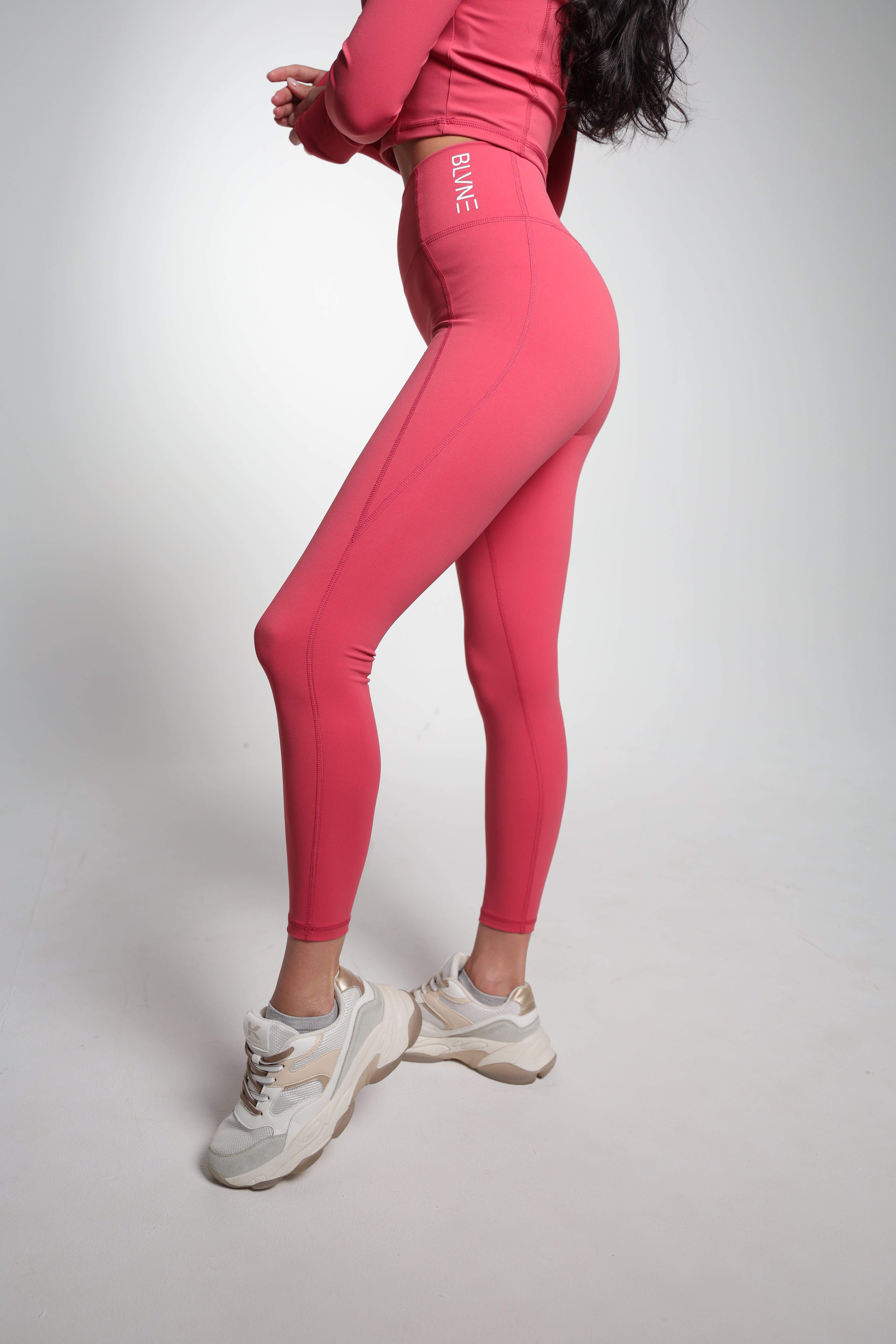 BLVNE FlareMotion Yoga Set – Pink