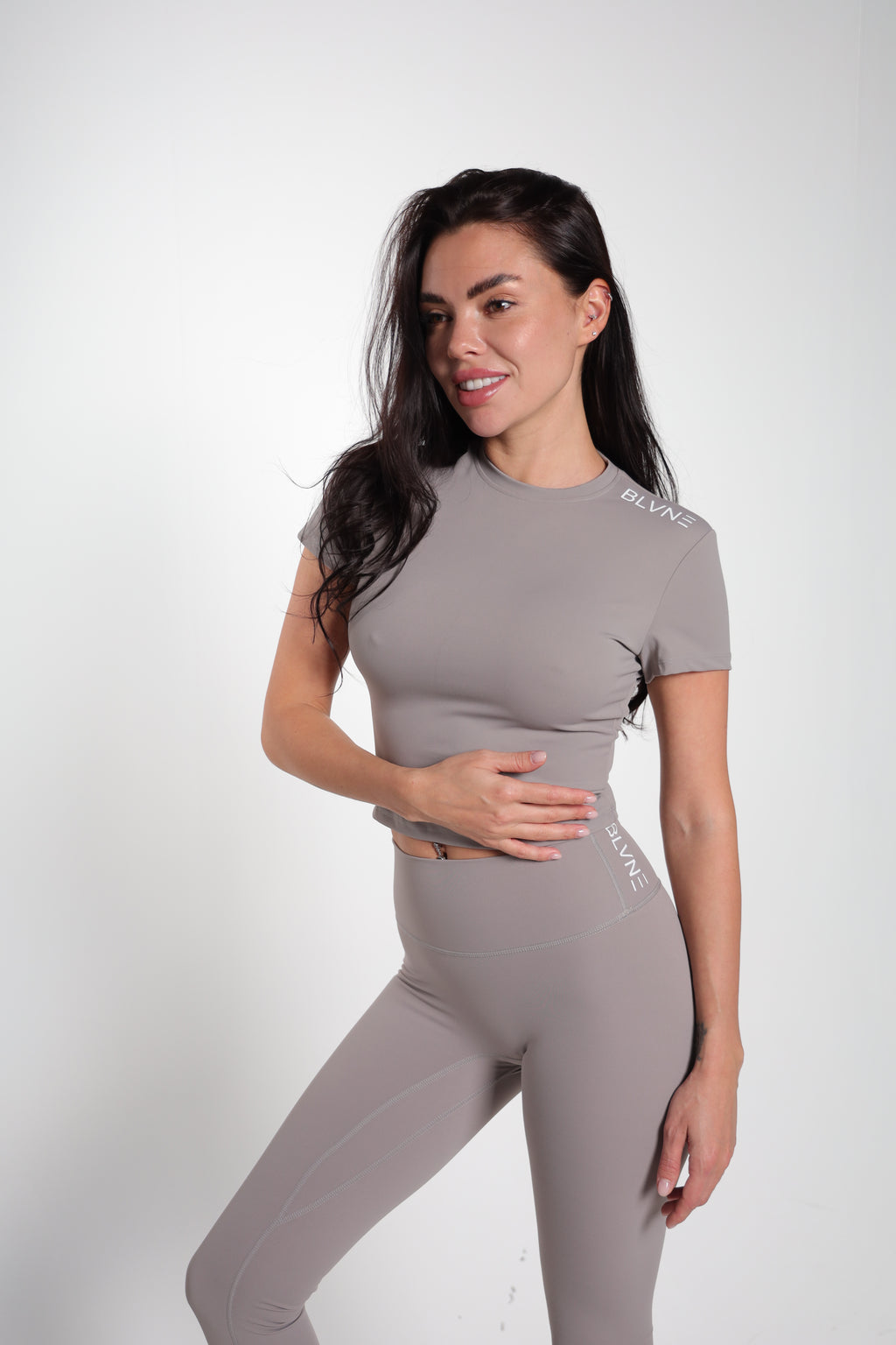 BLVNE ElevateFit Seamless Set – Grey