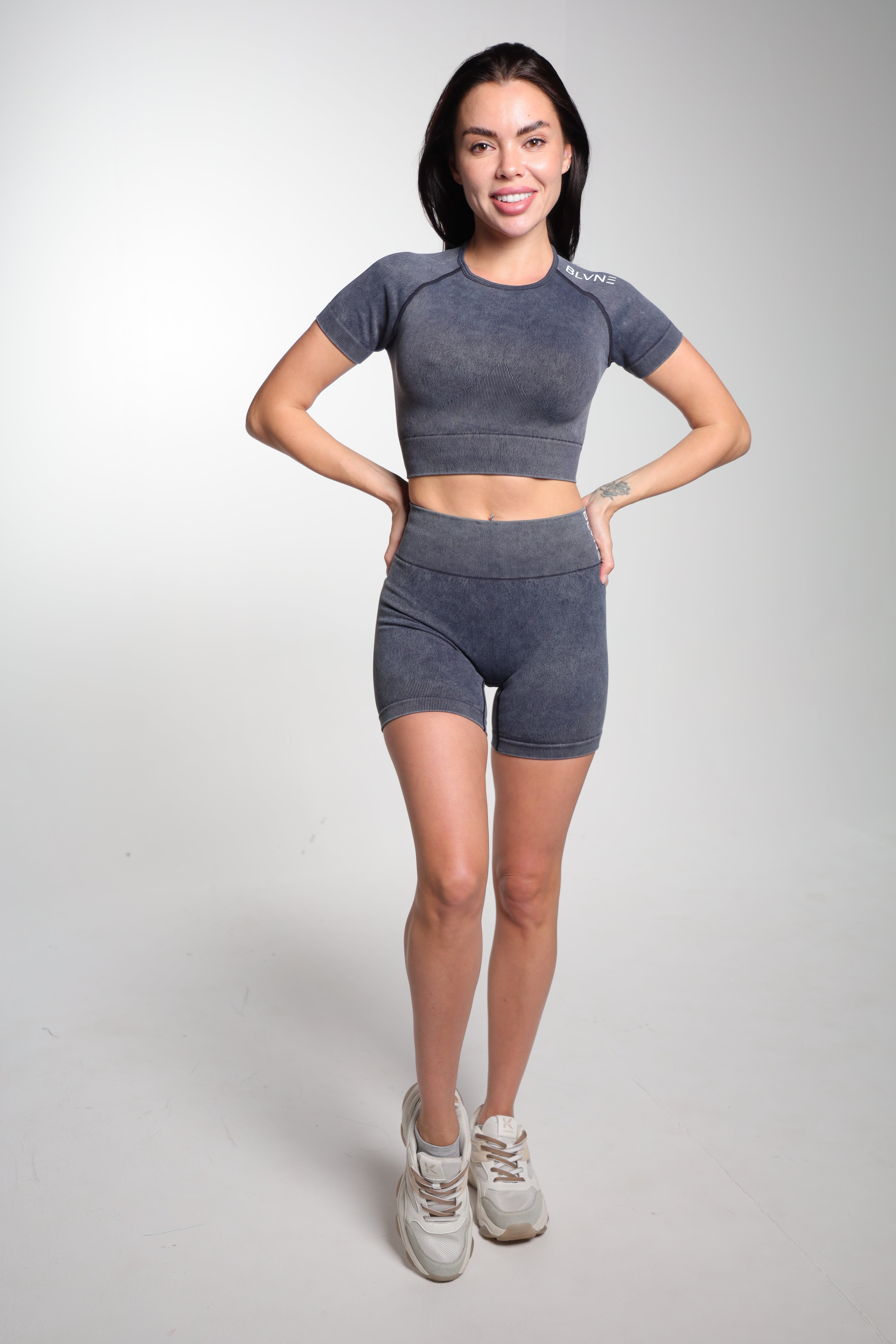 BLVNE FlexLounge Short Set – Black